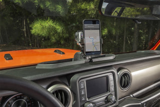 Rugged Ridge Dash Multi-Mount w/Phone Holder: Jeep Wrangler JL/JT 2017-2023 2.0L/3.6L