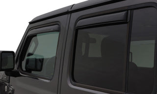 AVS Ventvisor In-Channel Window Deflectors (4PC, Smoke): Jeep Wrangler JK 2007 - 2018