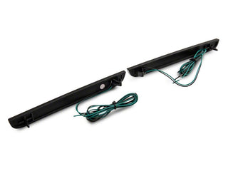 Raxiom Axial Series Smoked LED Rear Bumper Reflector Lamps: Fits Most Dodge Challenger Models (2015-2023)