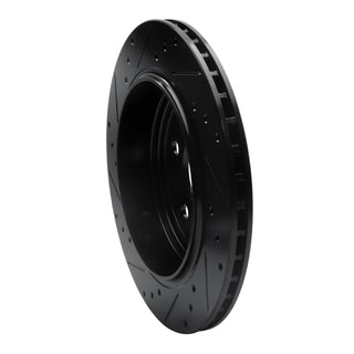 DFC 11-25 Dodge Durango Rear Right Drilled & Slotted Black Brake Rotor