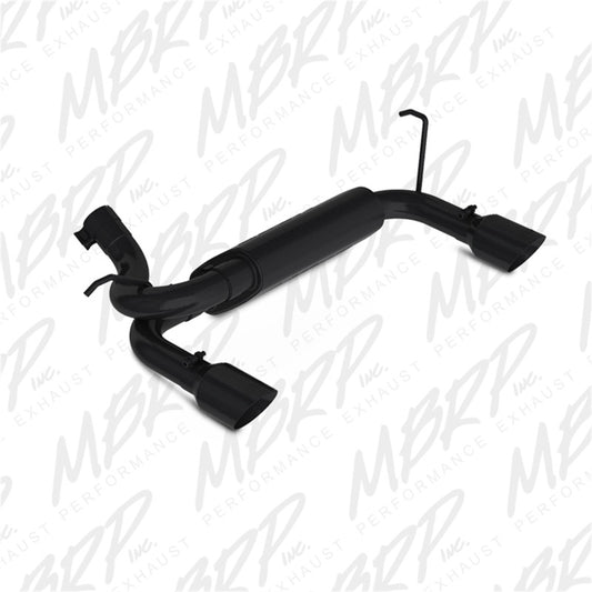 MBRP 07-14 Jeep Wrangler/Rubicon 3.6L/3.8L V6 Axle-Back Dual Rear Exit Black Performance Exhaust Sys