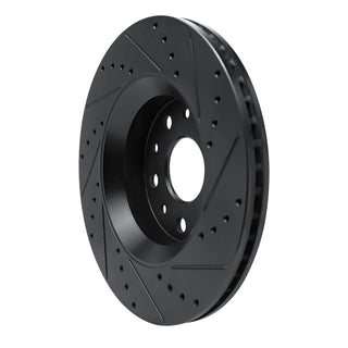 DFC 18-25 Jeep Wrangler Front Left Drilled & Slotted Black Brake Rotor