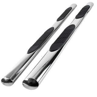 Spec D 4" Chrome Side Step Nerf Bars: Dodge Ram 1500 Quad Cab 2009-2018