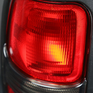 Spec D Tail Lights Black Housing Red Lens: Fits Dodge Ram 1994-2002