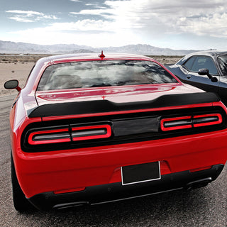 Spec D Demon Style Rear Spoiler (Matte Black): Dodge Challenger 2008 - 2023