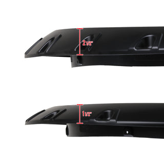 Spec D Riveted Style Fender Flares (Smooth Black V2, 4pc): Dodge Ram 1500 2009 - 2018