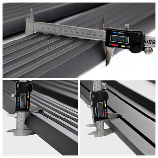 Spec D 5" Wide Black Aluminum Side Step Running Boards (CREW CAB): Fits Ram 1500 2009-2018 / Ram 2500 3500 4500 5500 2010-2021