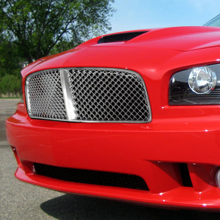 Spec D Mesh Grille (Chrome): Dodge Charger 2006 - 2010