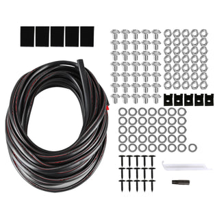 Spec D Riveted Style Fender Flares (Smooth Black, 4pc): Dodge Ram 2500 / 3500 2010 - 2018