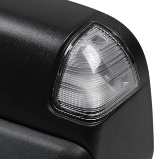 Spec D Mirrors SET w/ Clear LED (Manual-Fold, Black): Dodge Ram 2009 - 2012