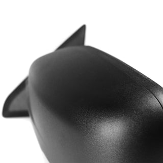 Spec D Driver Mirror w/ Turn Signal Light & Puddle Light (Manual-Fold, Black): Dodge Ram 2009 - 2012