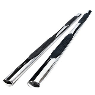 Spec D 4" Chrome SS Side Step Nerf Bars (QUAD/CREW CAB): Fits Dodge Ram 1500/2500/3500 2002-2009