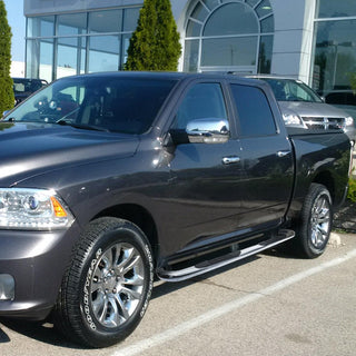 Spec D 3" Chrome SS Side Step Nerf Bars (CREW CAB): Fits Ram 1500 2009-2015 / Ram 2500 3500 2010-2015