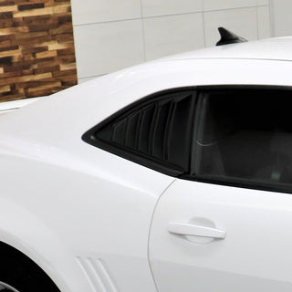 Spec D Matte Black Poly Window Louvers: Dodge Challenger 2008-2020