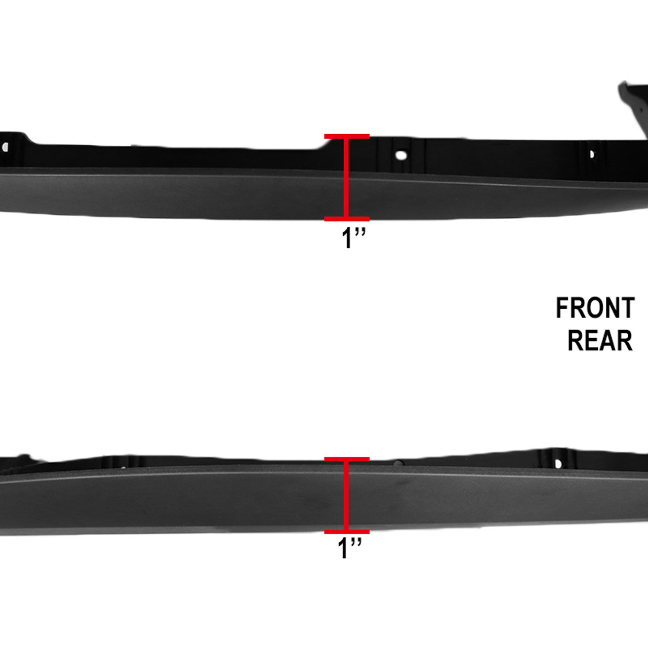 Spec D Factory Style Fender Flares (Smooth Black, 4pc): Dodge Ram 1500 2009 - 2018