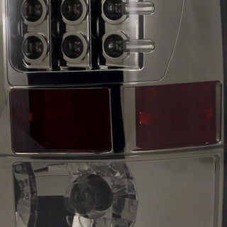 Spec D LED Tail Lights Chrome Housing Smoked Lens: Dodge RAM 1500 2500 3500 2002-2006