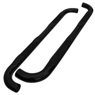 Spec D 3" Black SS Side Step Nerf Bars: Fits Dodge Ram 2002-2009 Quad Crew Cab