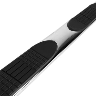 Spec D 4" Chrome SS Side Step Nerf Bars (QUAD/CREW CAB): Fits Dodge Ram 1500/2500/3500 2002-2009