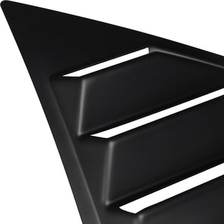 Spec D Matte Black Poly Window Louvers: Dodge Challenger 2008-2020