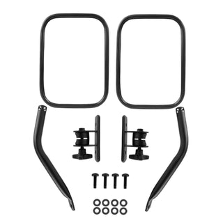 Spec D Side Mirror (Square, Quick Release): Jeep Wrangler 1997 - 2018