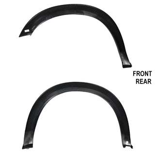 Spec D Factory Style Fender Flares (Smooth Black, 4pc): Dodge Ram 2500 & 3500 2010 - 2018