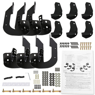 Spec D 5" Wide Black Aluminum Side Step Running Boards (CREW CAB): Fits Ram 1500 2009-2018 / Ram 2500 3500 4500 5500 2010-2021