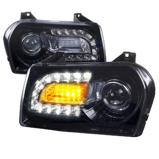 Spec D LED Headlights (Smoke, Version 2): Chrysler 300 2005 - 2010