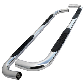 Spec D 3" Chrome SS Side Step Nerf Bars (QUAD/CREW CAB): Fits Dodge Ram 1500/2500/3500 2002-2009