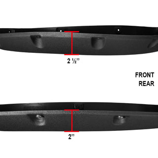 Spec D Riveted Style Fender Flares (Textured Black, 4pc): Dodge Ram 2500 & 3500 2010 - 2018