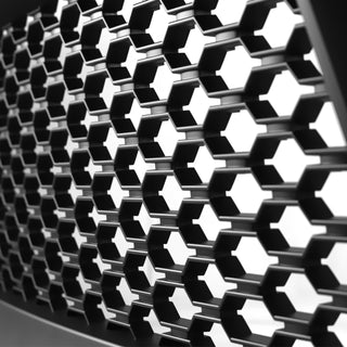 Spec D Rebel Style Grille (Matte Black, Honeycomb): Ram 1500 2013 - 2018