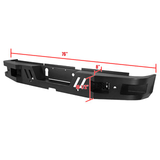 Spec D Heavy-Duty Steel Rear Bumper: Dodge Ram 2500 & 3500 2010 - 2018