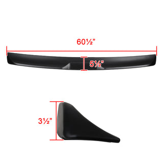 Spec D Demon Style Rear Spoiler (Matte Black): Dodge Challenger 2008 - 2023