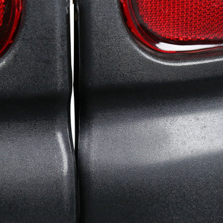 Spec D Tail Lights Black Housing Red Lens: Fits Dodge Ram 1994-2002