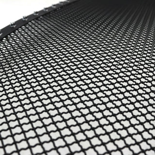 Spec D Stainless Steel Grille Insert (Rivet Style, Black Mesh): Dodge Ram 2002 - 2005