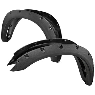 Spec D Riveted Style Fender Flares (Textured Black, 4pc): Dodge Ram 2500 & 3500 2010 - 2018