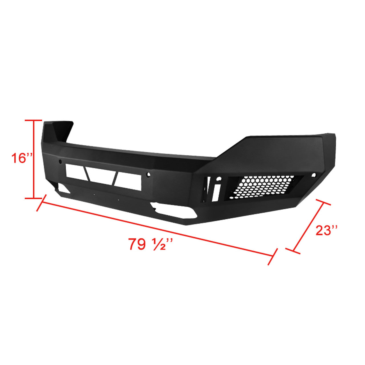 Spec D Heavy-Duty Steel Front Bumper w/ LED's: Ram 1500 2013 - 2018