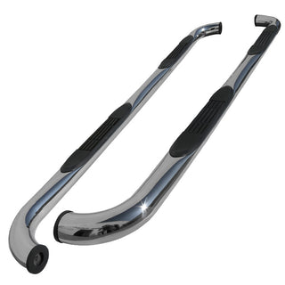 Spec D 3" Chrome SS Side Step Nerf Bars (CREW CAB): Fits Ram 1500 2009-2015 / Ram 2500 3500 2010-2015