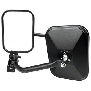 Spec D Side Mirror (Square, Quick Release): Jeep Wrangler 1997 - 2018