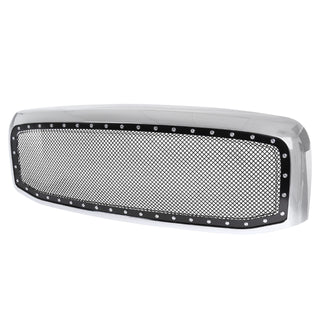 Spec D Chrome Mesh Grille (Riveted Style): Dodge Ram 2006 - 2008