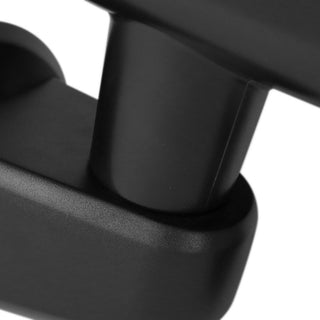 Spec D Black Manual Adjustable Side Mirrors: Jeep Wrangler JK 2007-2018