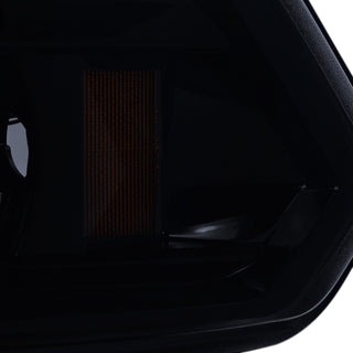 Spec D Dual Halo Projector Headlights Glossy Black Smoked Lens: Fits Ram 1500 / 2500 / 3500 2009-2024