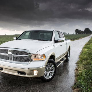 Spec D Driver Mirror w/ Turn Signal Light & Puddle Light (Manual-Fold, Chrome): Ram 2013 - 2018