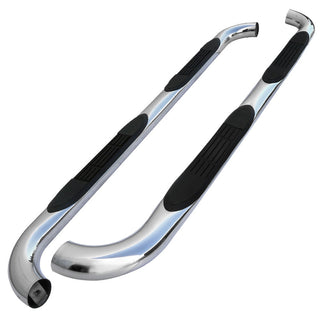 Spec D 3" Chrome SS Side Step Nerf Bars: Dodge Ram 1500 Quad Cab 2009-2018