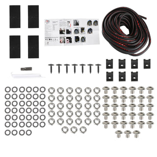 Spec D 2" Wide Smooth Polypropylene Fender Flares: Ram 1500 2019-2024 excl Rebel/TRX/Classic
