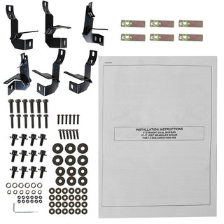 Spec D 4" Black SS Side Step Nerf Bars (4DR): Jeep Wrangler JK 2007-2018