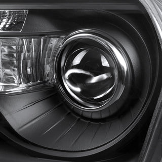 Spec D Projector Halo Headlights (Black, Version 2): Chrysler 300 2005 - 2010