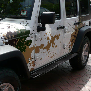 Spec D 4" Black SS Side Step Nerf Bars (4DR): Jeep Wrangler JK 2007-2018