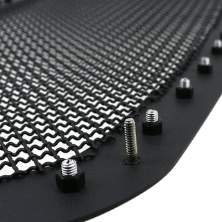 Spec D Stainless Steel Grille Insert (Rivet Style, Black Mesh): Ram 1500 2013 - 2018