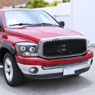 Spec D Chrome Mesh Grille (Riveted Style): Dodge Ram 2006 - 2008