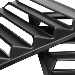 Spec D Matte Black Poly Window Louvers: Dodge Challenger 2008-2020